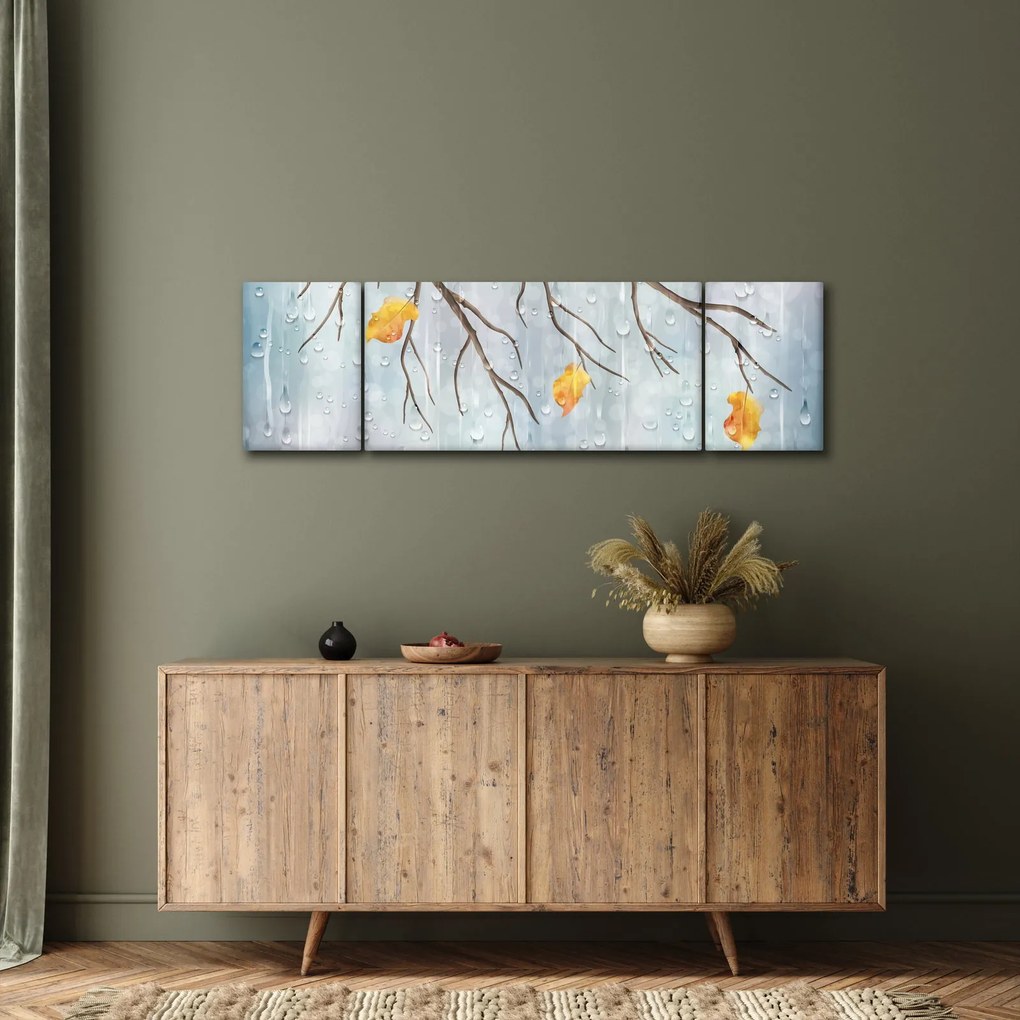 Obraz - Deszczowa jesień (170x50 cm)