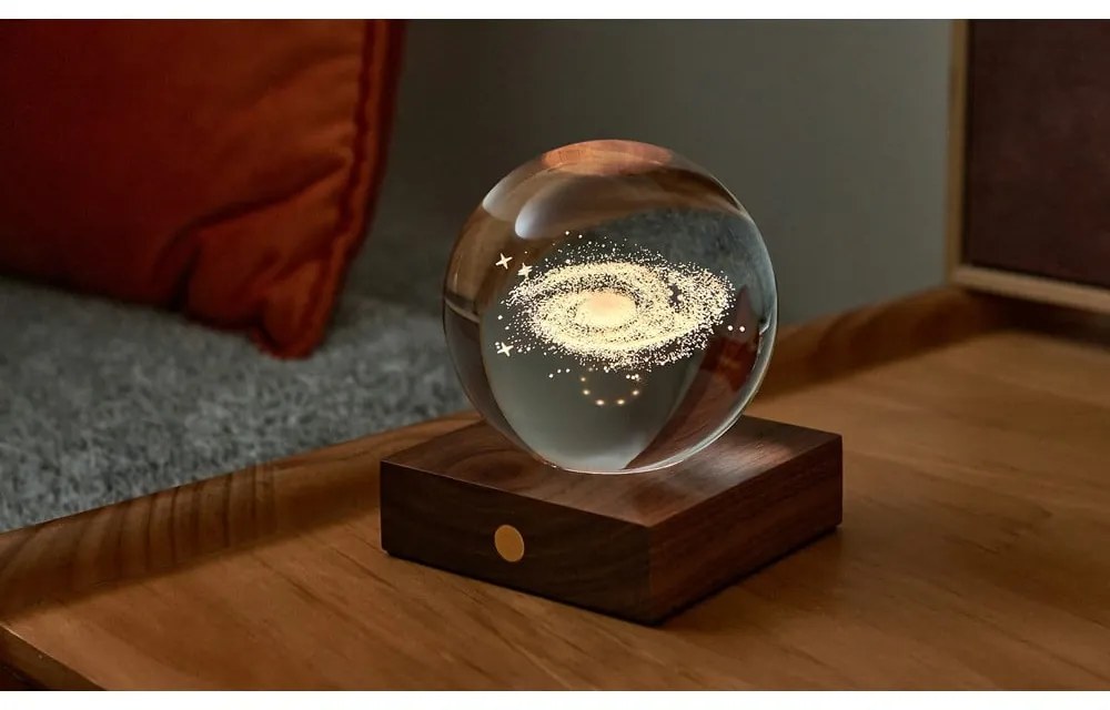 Ciemnobrązowa dekoracja świetlna na USB Amber – Gingko