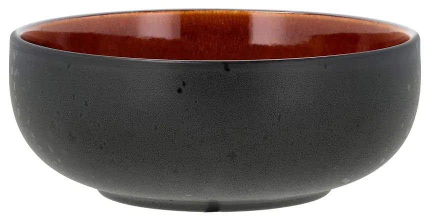 Czarna/w bursztynowym kolorze kamionkowa miska na ramen Gastro Black/Amber – Bitz