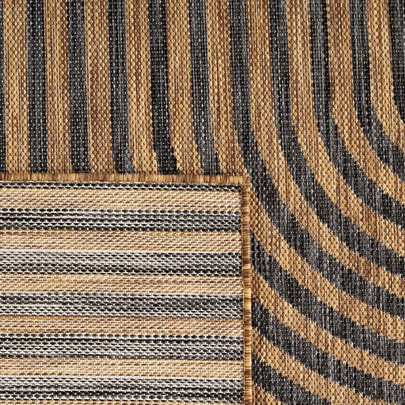 Dywan uniwersalny MIRA Łuki Brązowo Czarne 120 cm x 160 cm