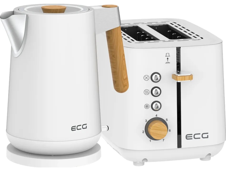 ECG RK 1768 Strix Timber White czajnik bezprzewodowy