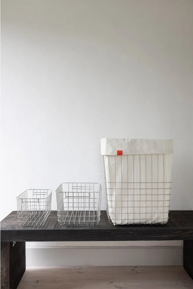 Metalowy kosz na pranie w kolorze srebra 64 l Store-It – Mette Ditmer Denmark