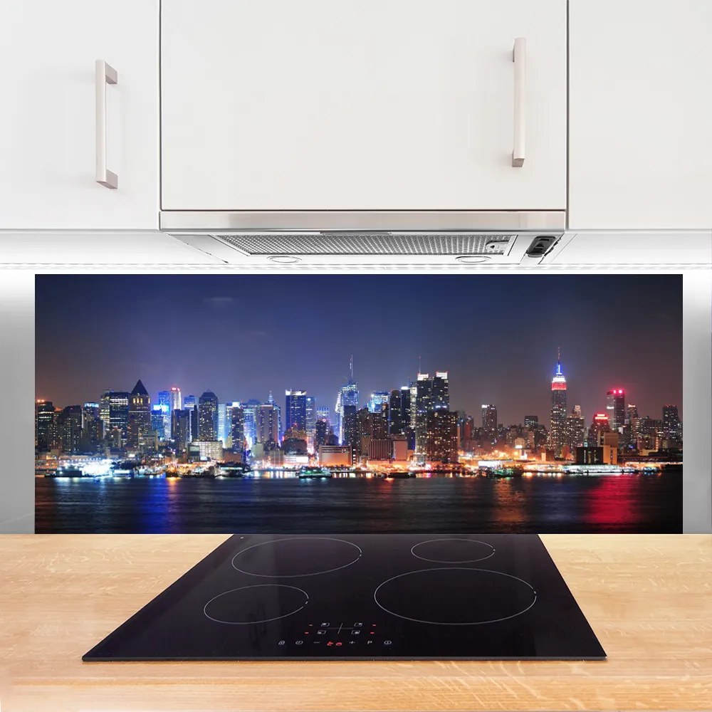 Panel nad blat kuchenny Panorama Metropolii O Zmierzchu