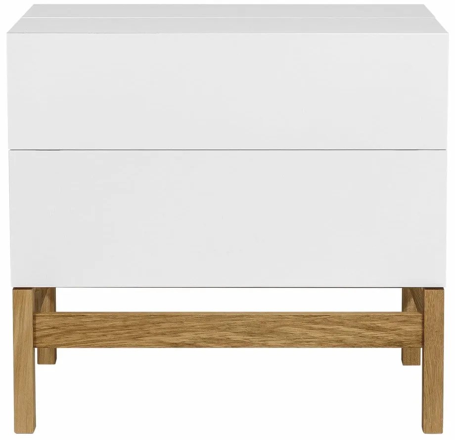 Biały barek na naturalnymi elementami 75x70 xm Woodman Grande