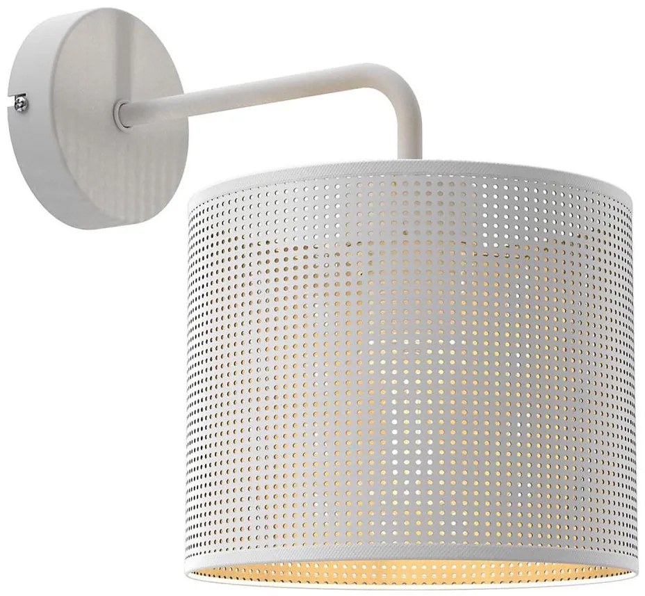 Lampa ścienna LOFT SHADE 1xE27/60W/230V biała/złota
