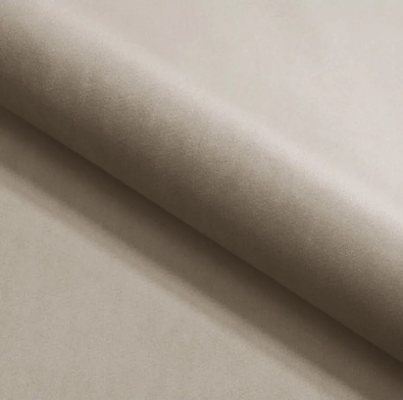 Narożnik GLAM Prawostronny z funkcją spania, zestaw z poduszkami wolnostojący tkanina RIVIERA 16 Beżowy DOMO HOME