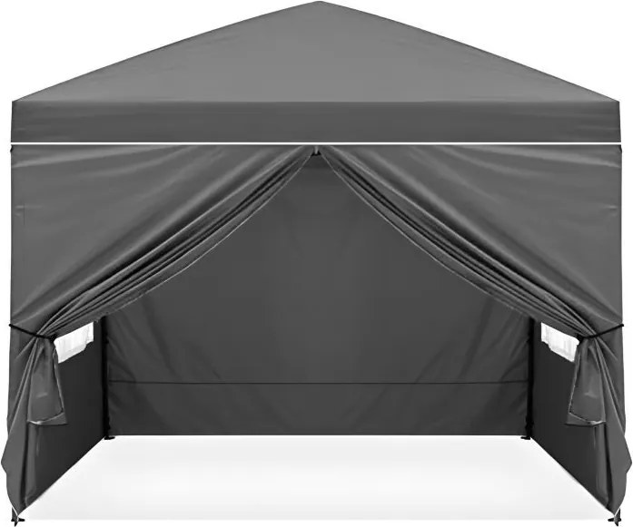 Automatyczny namiot ogrodowy 3x3 m z oknami Gardenia 4W-GY, szary