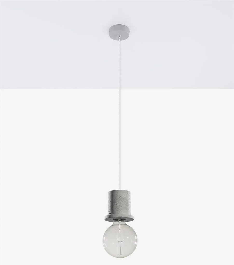 Lampa wisząca BONO beton SOLLUX  LIGHTING