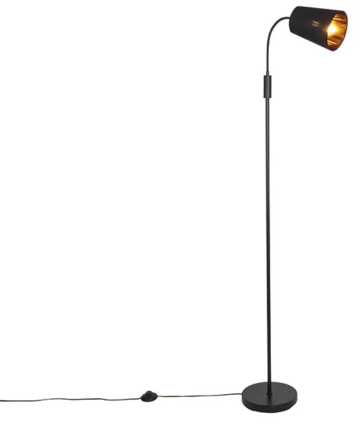 Nowoczesna lampa stojąca czarna - Carmen Nowoczesny Oswietlenie wewnetrzne
