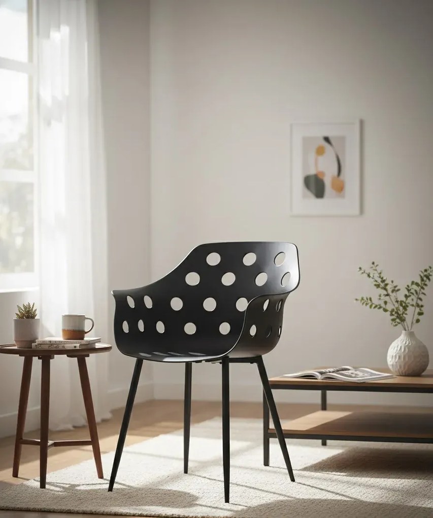 Nowoczesne metalowe krzesło F2-W02