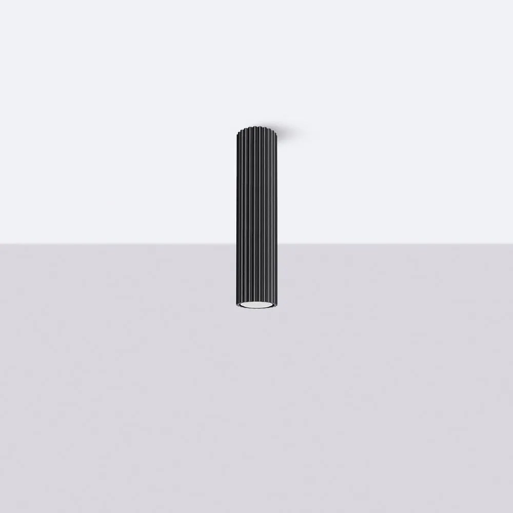 Czarna lampa punktowa Gleam – Sollux