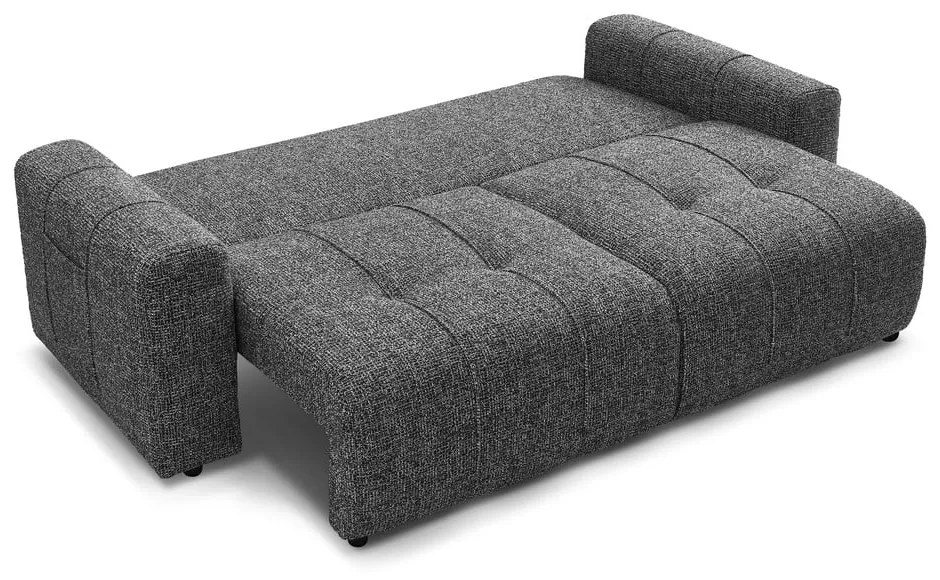 Ciemnoszara rozkładana/ze schowkiem sofa 248 cm Arsene – Bobochic Paris