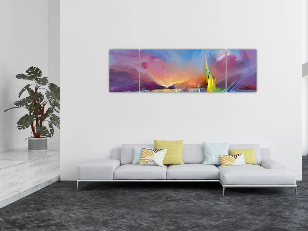 Obraz - Zachód słońca (170x50 cm)