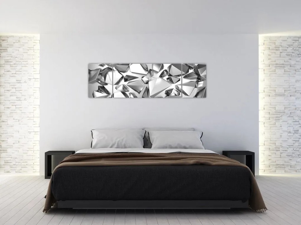 Obraz abstrakcji 3D (170x50 cm)