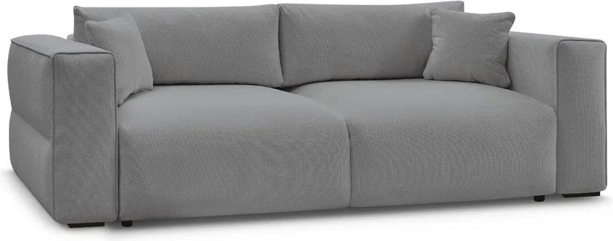 Szara rozkładana sofa ze schowkiem 265 cm Ezechiel – Bobochic Paris