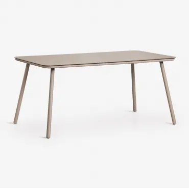 Prostokątny Stół Jadalniany 160x90 Cm Ze Szkła Arhiza Moka Brown - Sklum