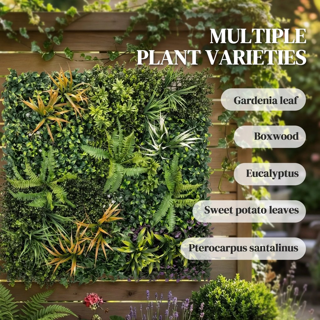 Outsunny pokrycie roślinne, ekranowanie, płot z liści, kratka, żywopłoty, liście, żywe rośliny | Aosom PL