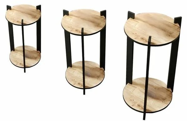 Stojak na kwiaty Flower Desk Round – dąb