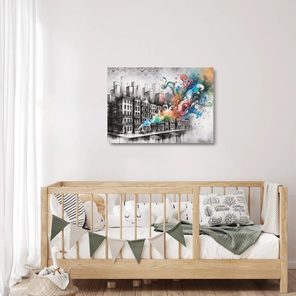Obraz na szkle - Przemysłowe życie (70x50 cm)