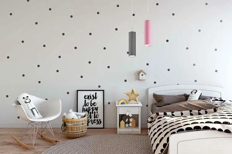 Podłużna lampa wisząca walec - N5-B14