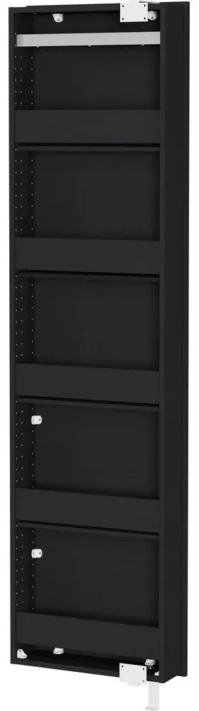 Antracytowa szafka pod przedpokoju 50x195x18 cm Rotary – Germania