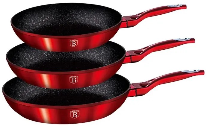 Granitowe patelnie 3 sztuki na indukcję D7-N60