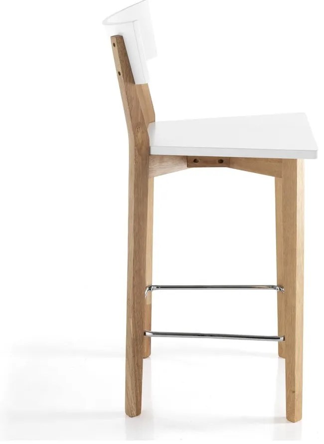 Białe/naturalne hokery zestaw 2 szt. 94 cm Kyra – Tomasucci