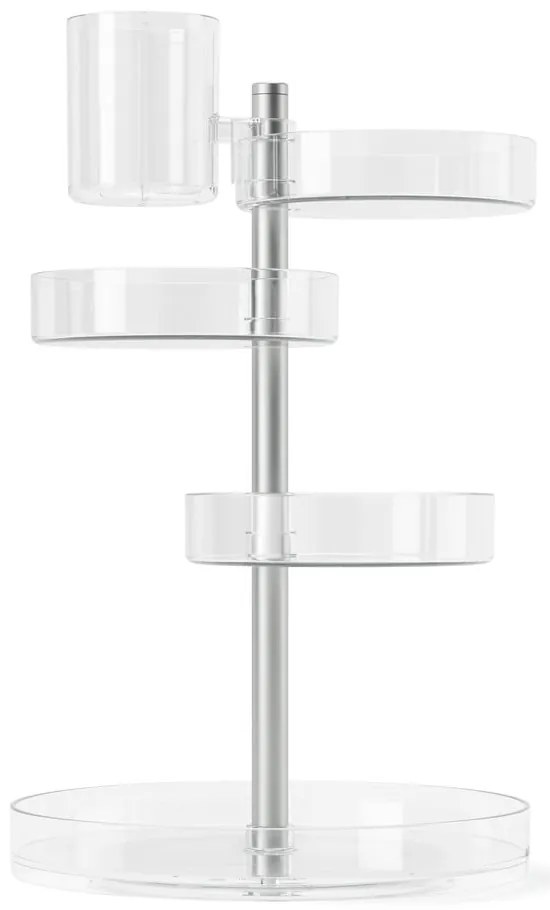 Plastikowy obrotowy organizer łazienkowy na kosmetyki Pirouette – Umbra