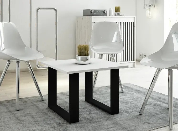 Minimalistyczny stolik kawowy biały N7-B60