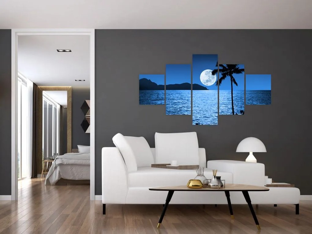 Obraz - Księżyc nad poziomem morza (125x70 cm)