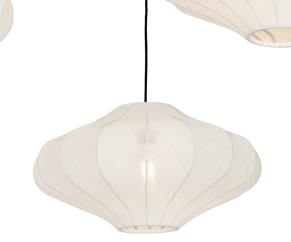Inteligentna lampa wisząca biała 50 cm 3-źródła światła z 3 Wifi G95 - PluJapandi Oswietlenie wewnetrzne