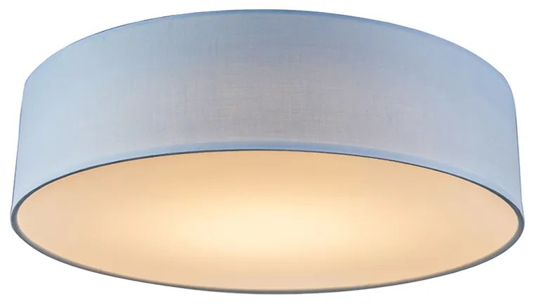 Lampa sufitowa niebieska 40 cm z LED - Drum LED Nowoczesny Oswietlenie wewnetrzne