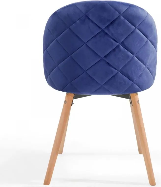 MIADOMODO Zestaw krzeseł do jadalni, kr. niebieski, 4 szt.