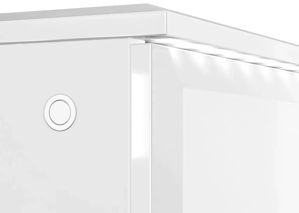 Komoda BLANC 09 2D 90cm biały połysk ML MEBLE