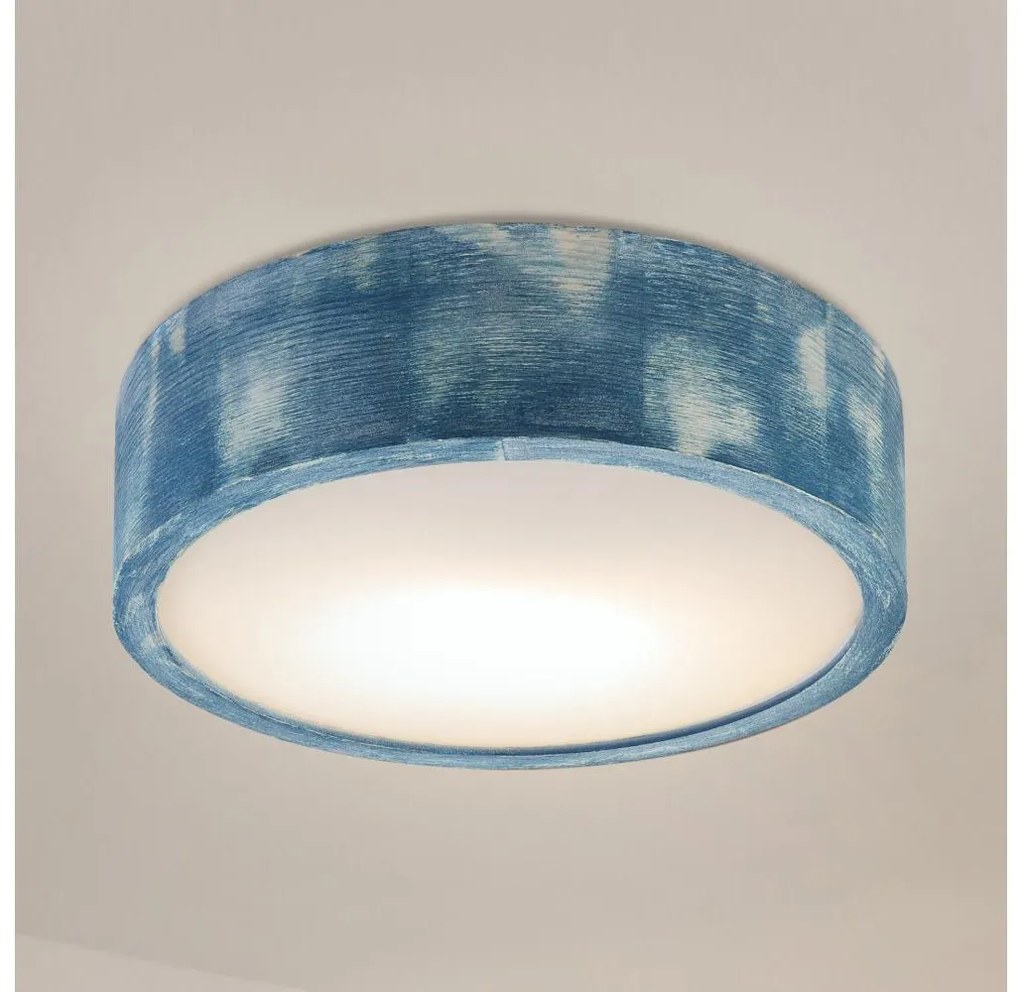 Brilagi - Lampa sufitowa PINO 1xE27/15W/230V sosna/niebieski śr. 27,5 cm