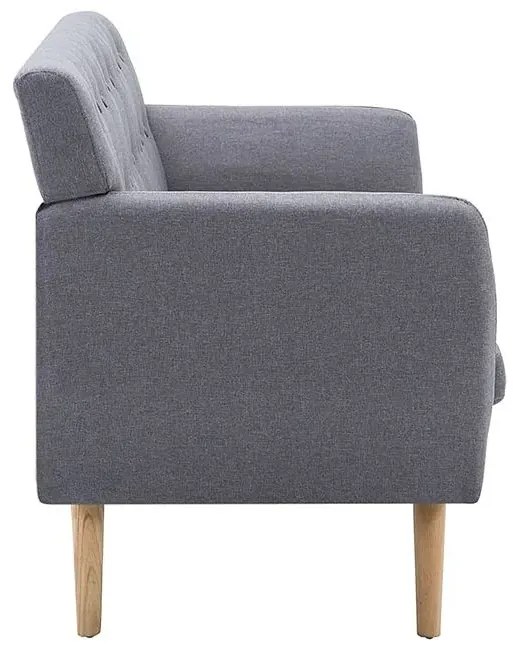 3-osobowa szara sofa pikowana - Lilia