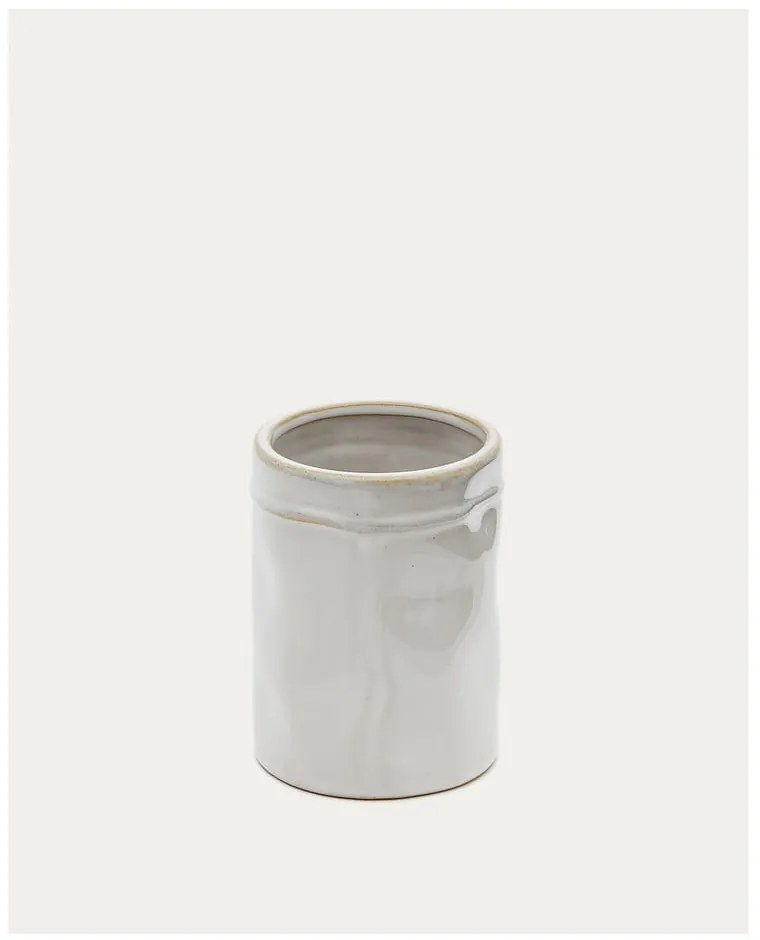Kremowy ceramiczny kubek na szczoteczki do zębów Savel – Kave Home