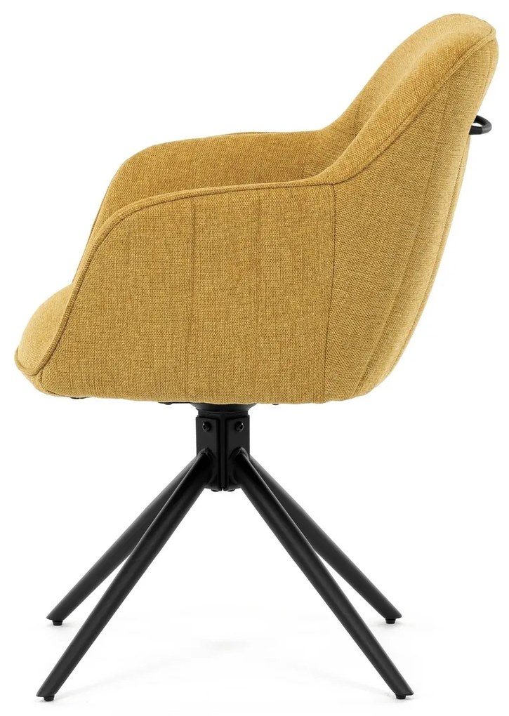 Zestaw krzeseł obiadowych z mechanizmem zwrotnymHC-536 YEL2, 2 szt.