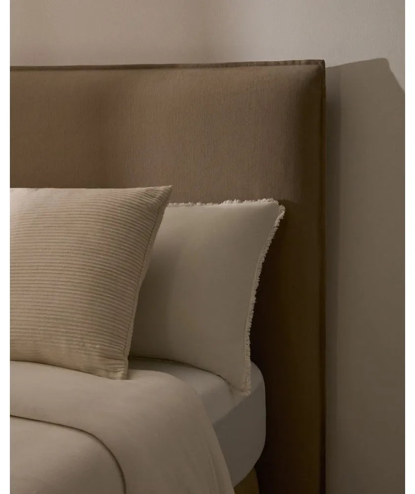 Szarobrązowy tapicerowany zagłówek 180x118 cm Jaira – Kave Home