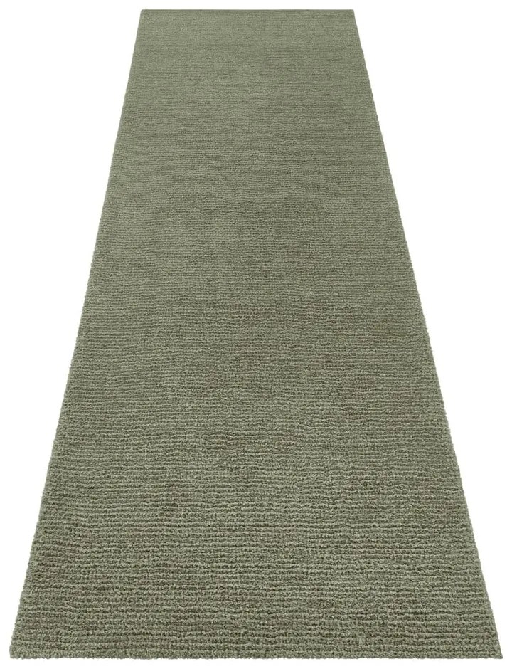 Ciemnozielony chodnik Mint Rugs Supersoft, 80x250 cm