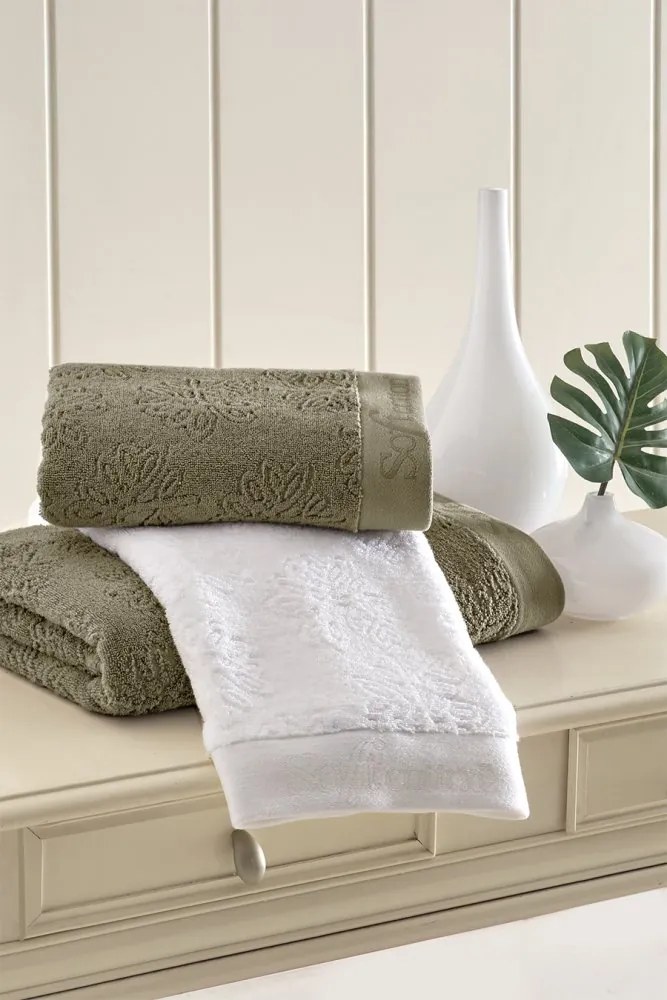 Podarunkowy zestaw ręczników LEAF, 2 szt Khaki