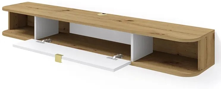 Szafka ścienna rtv dąb artisan biały + P4-D13