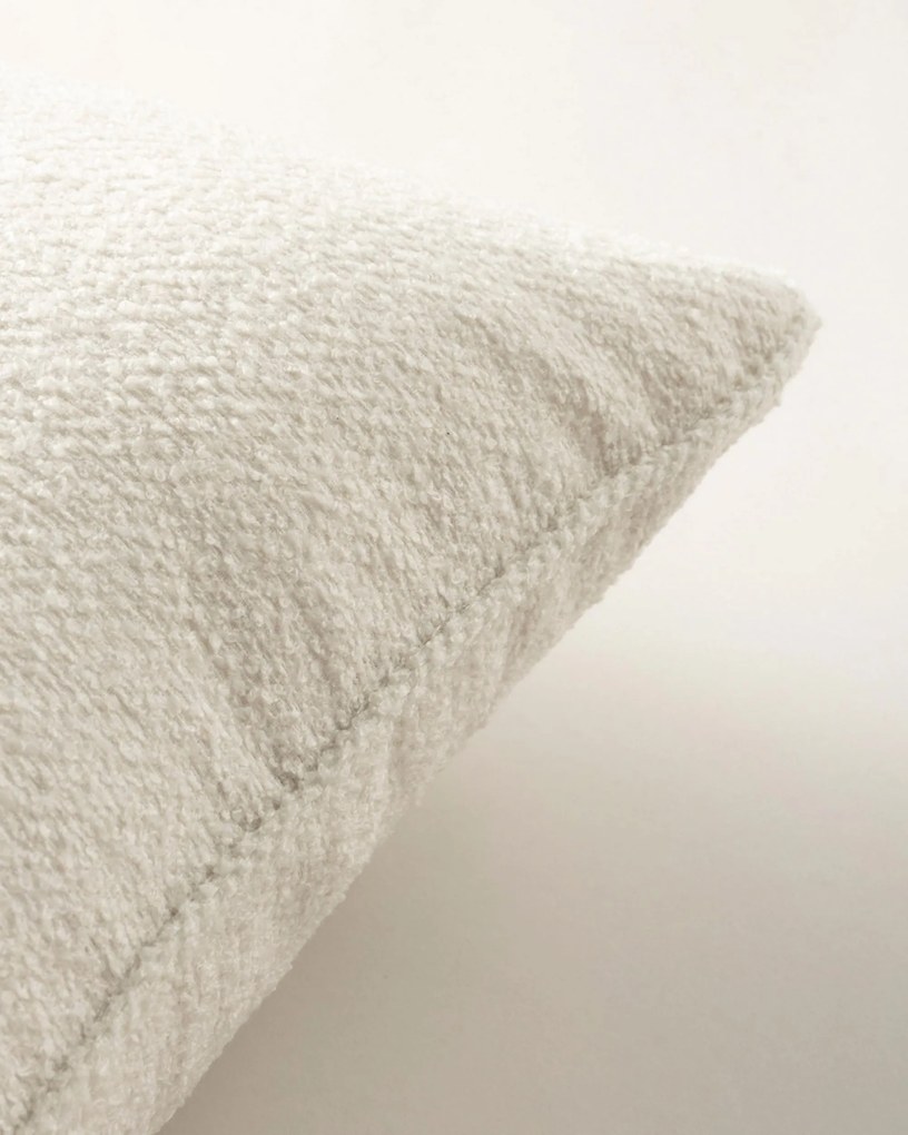 Poszewka Gabi na poduszkę kolor biały tkanina strukturalna