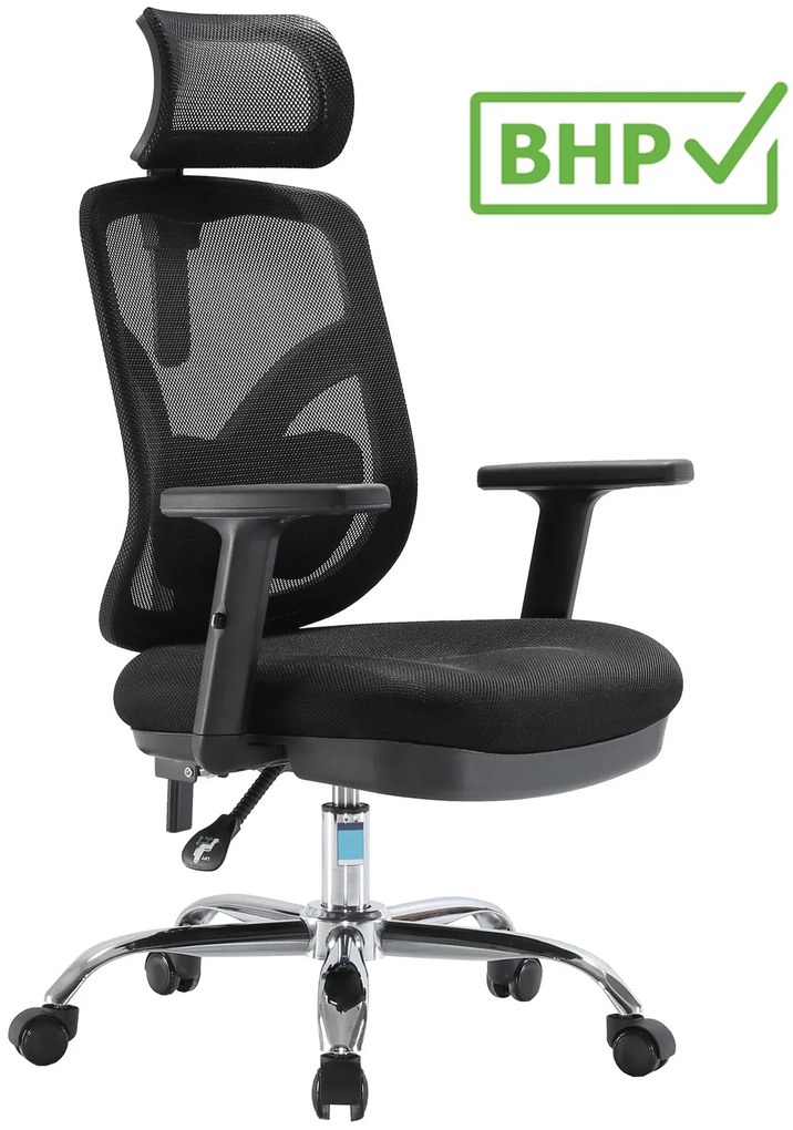 Ergonomiczne krzesło biurowe Jokasta, zgodne z normą BHP