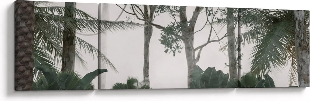 Obraz - dżungla w porannej mgle (170x50 cm)