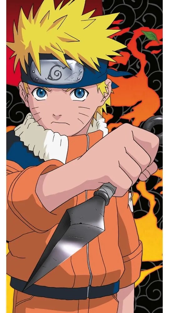 Bawełniany ręcznik dziecięcy 70x140 cm Naruto Uzumaki – Jerry Fabrics