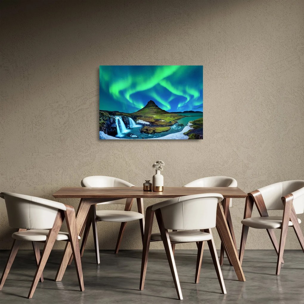 Obraz na szkle - Kirkjufell, Islandia (70x50 cm)