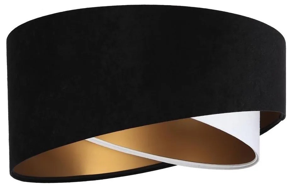 Uniwersalny klosz GALAXY E27 pr. 45 cm czarny/biały/złoty