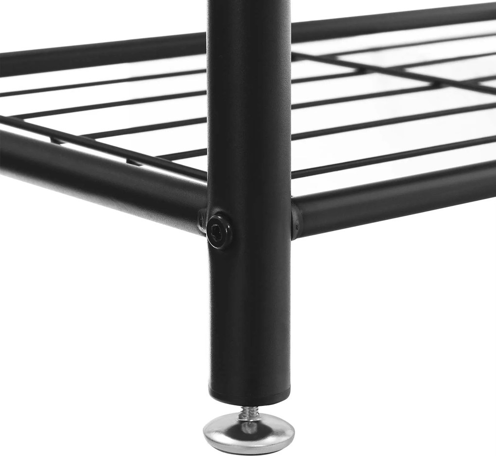 Metalowa ścianka do przedpokoju TAYLOR 72x175 cm, czarna/rustykalny brąz