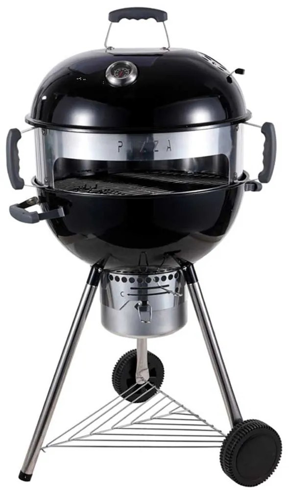 Grill węglowy kulisty z pierścieniem do pizzy 70 x 58 x 124 cm PATIO